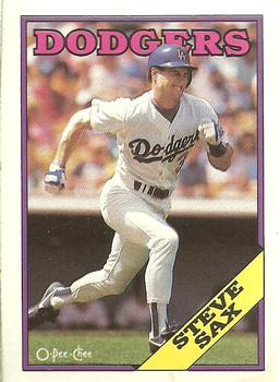 1988 O-Pee-Chee Baseball Cards 305     Steve Sax